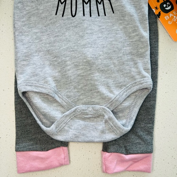 Baby by Bon Bebe Baby Girls Halloween I Love My Mummy Outfit Size 3-6 Months NWT - Picture 4 of 10